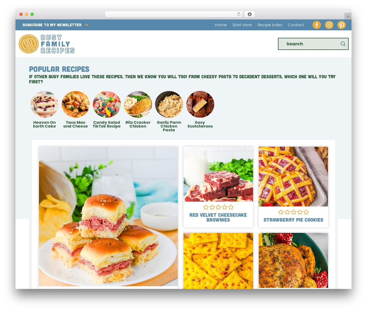 Pro WordPress theme - busyfamilyrecipes.com