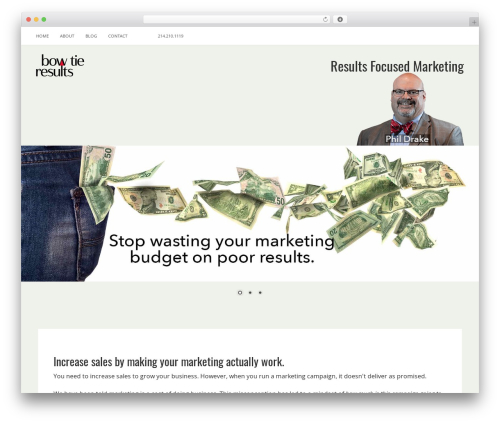 Theme WordPress FlatLine - bowtieresults.com