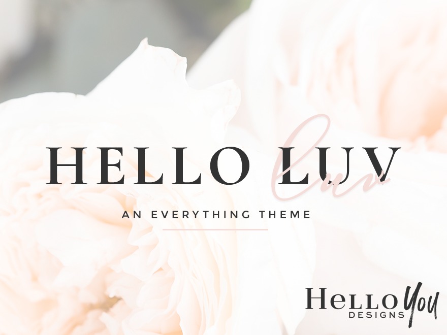 Theme WordPress Helloluv by Hello You Designs