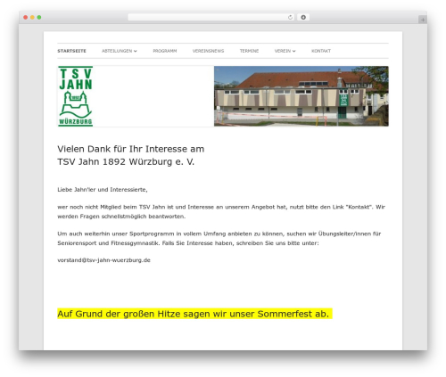 Theme WordPress Tiny Framework - tsv-jahn-wuerzburg.de