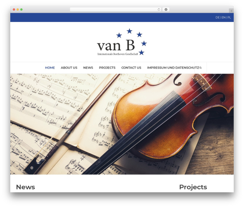 van B WordPress theme - beethoven-gesellschaft.com