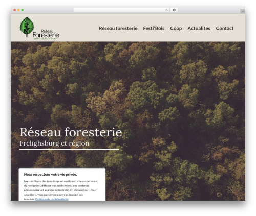 WordPress theme Beaver Builder Theme - reseauforesterie.ca