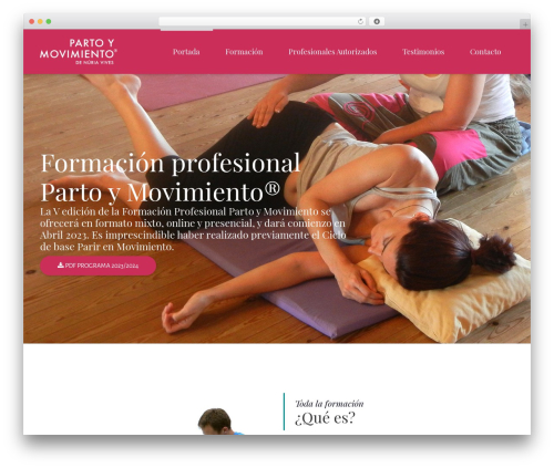 WordPress theme Divinity - partoymovimiento.com