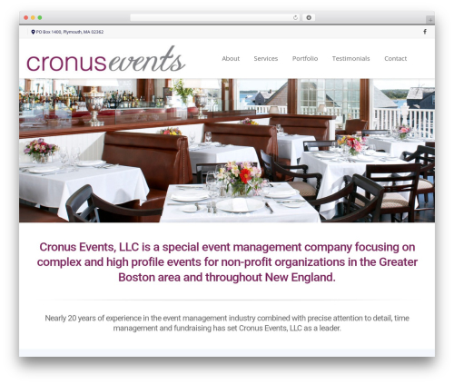 WordPress theme Nimva - cronusevents.com