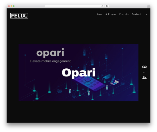 Deppo WordPress theme - felixprunier.com