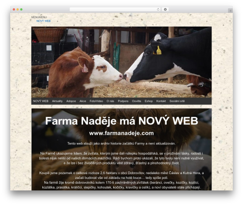 Responsive Pro theme WordPress - farmanadeje.cz