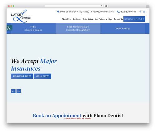 Theme 41 WordPress theme - lutkedental.com
