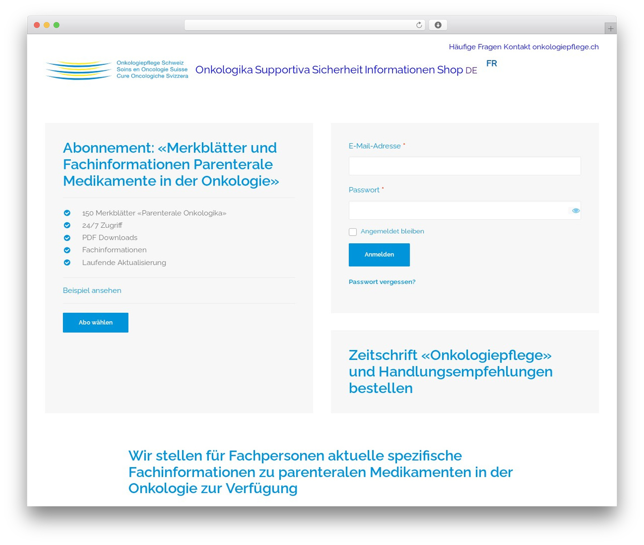 Uncode WordPress theme - onkologika.ch