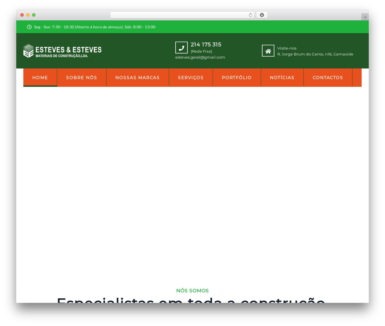 WordPress theme Structure - esteveseesteves.pt