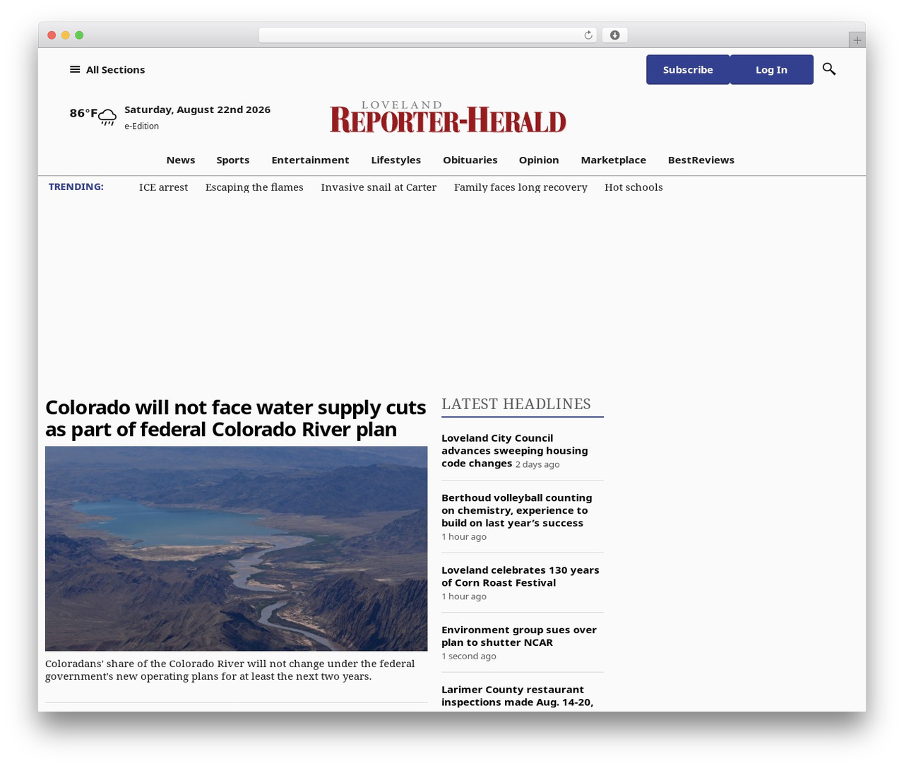 CMS WordPress theme - reporterherald.com