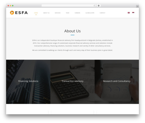 Deploy theme WordPress - esfa.rs
