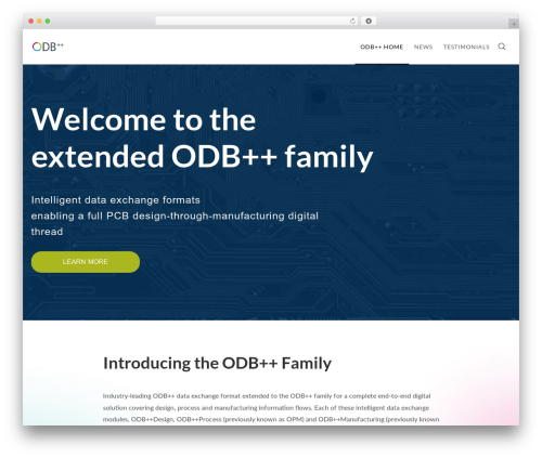 Engage WordPress theme - odbplusplus.com
