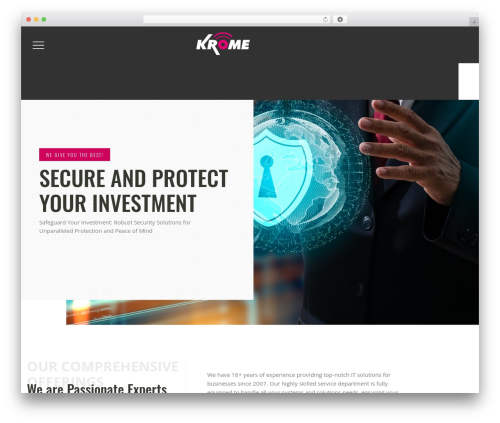 Fixtech WordPress theme - krome-tech.com