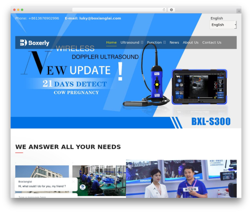 WordPress theme manufacturer - bxlvet.com
