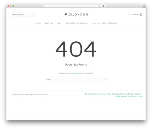 WordPress theme AhaShop - clblondon.com