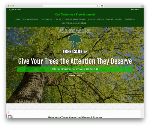 WordPress theme Beacon Theme - allseasonstreecare.co