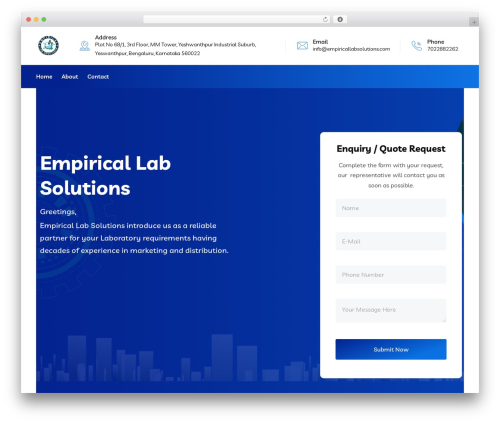 WordPress theme Braintech - empiricallabsolutions.com