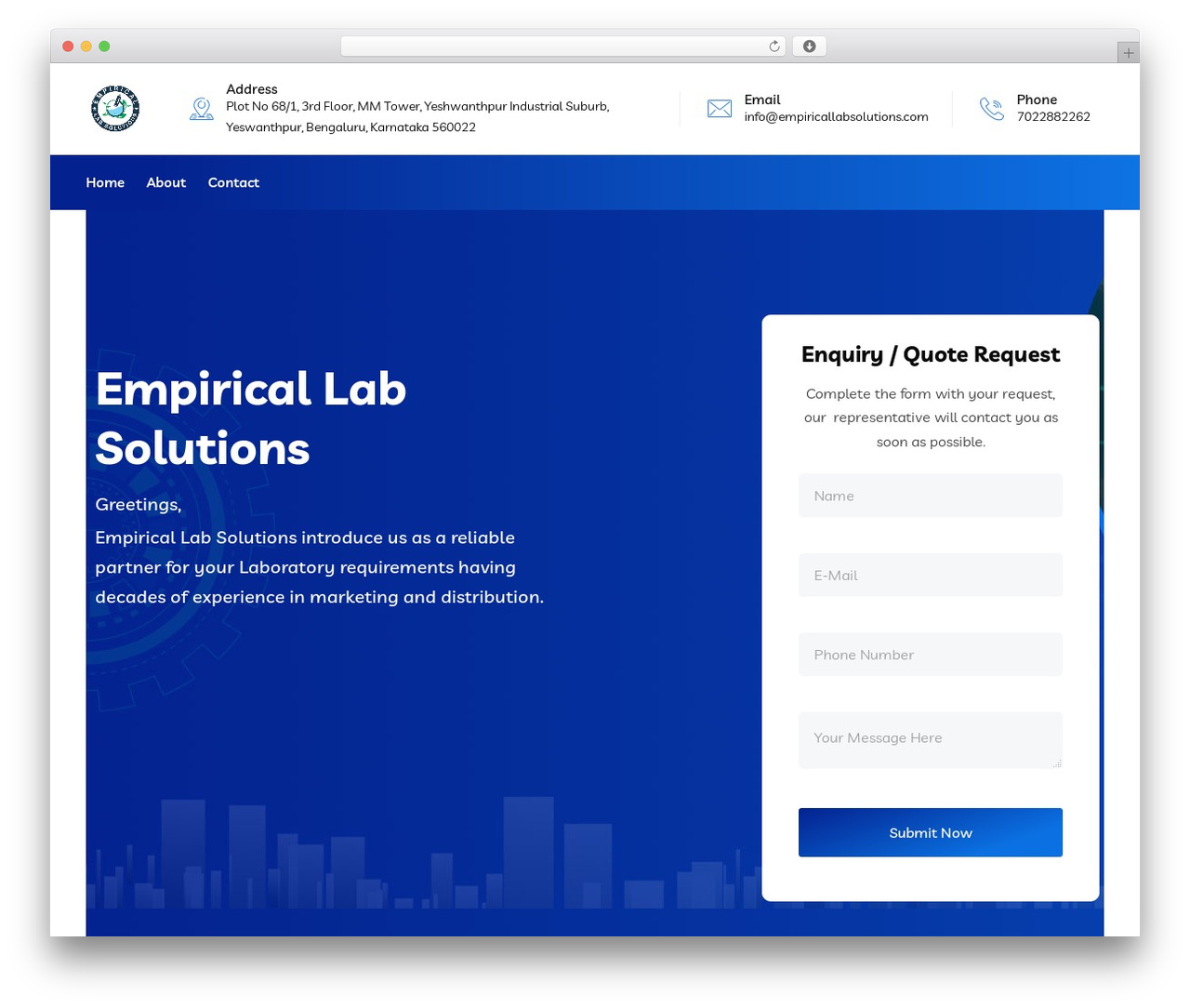 WordPress theme Braintech - empiricallabsolutions.com