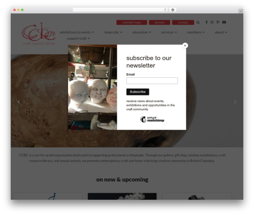 Ebigale WordPress theme - craftcouncilbc.ca