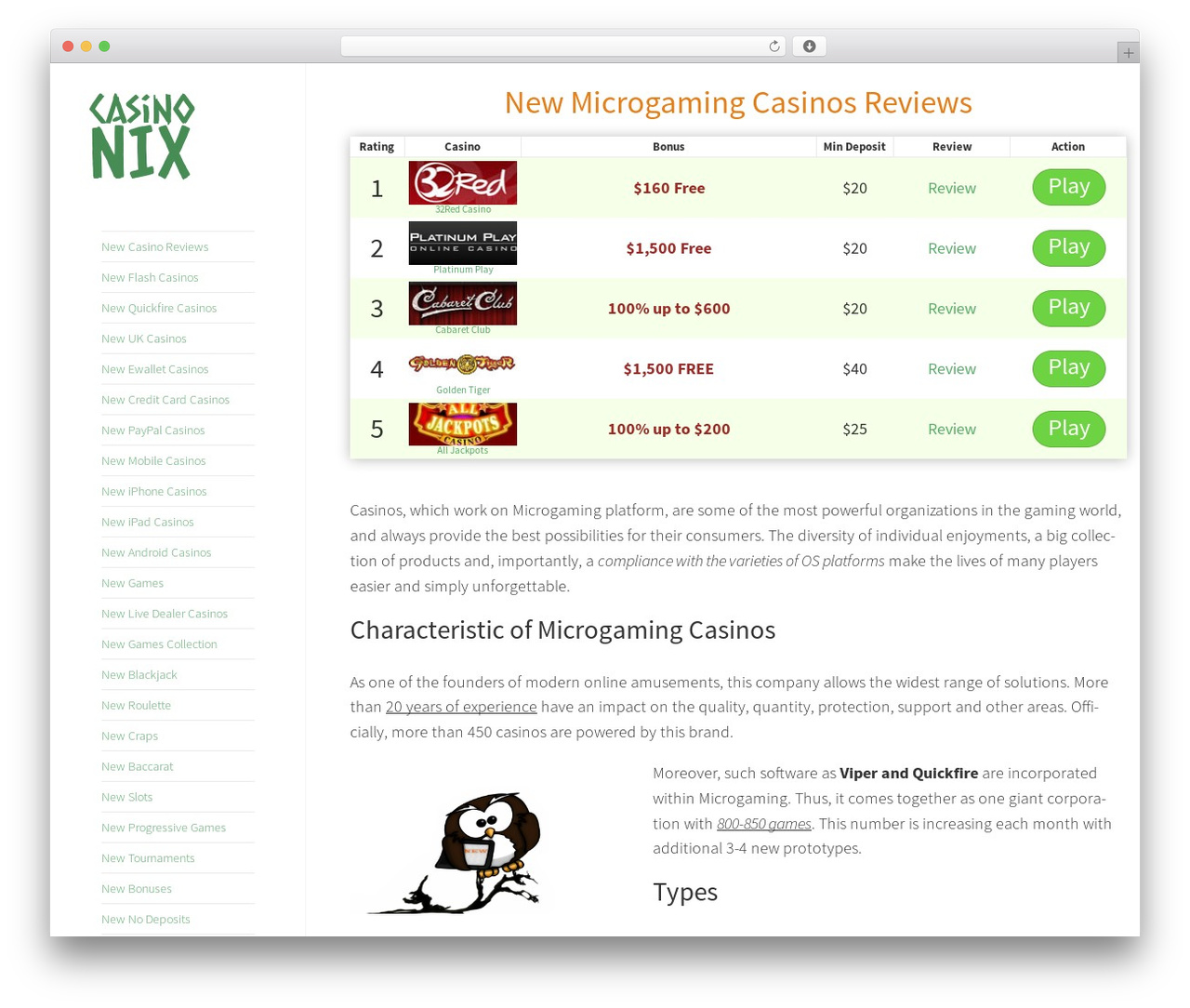 vlog WordPress theme - casinonix.com