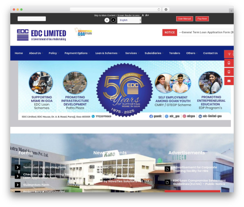 WordPress theme Multi Dimensional - edc-goa.com