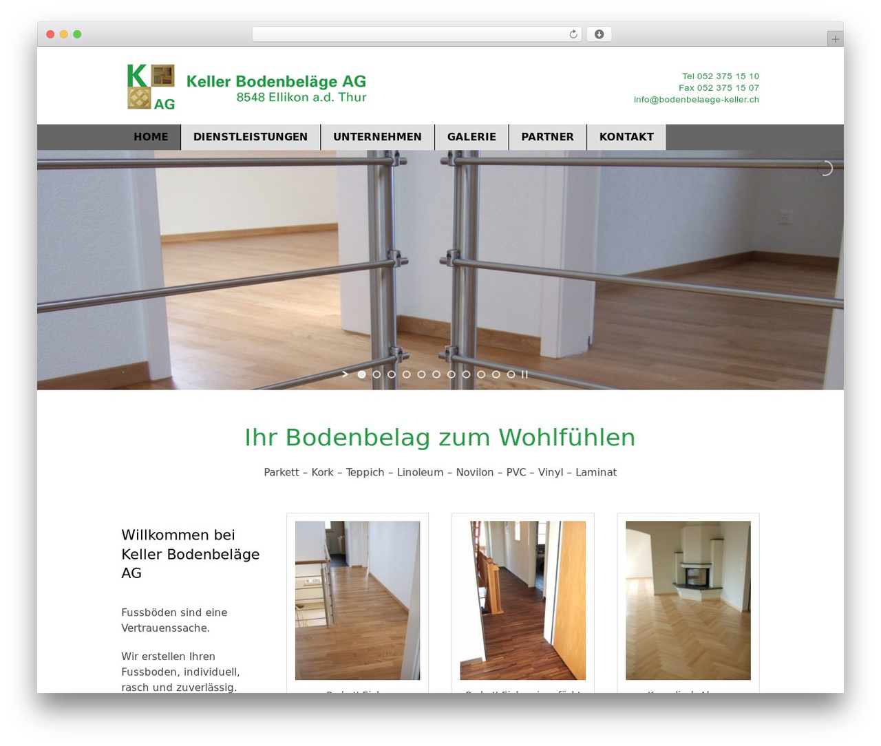 WordPress theme Total School - bodenbelaege-keller.ch