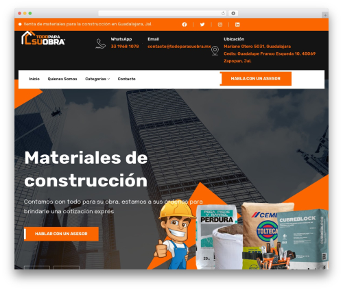 Consik WordPress theme - todoparasuobra.mx