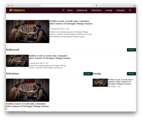 GeneratePress WordPress theme - tollystory.com