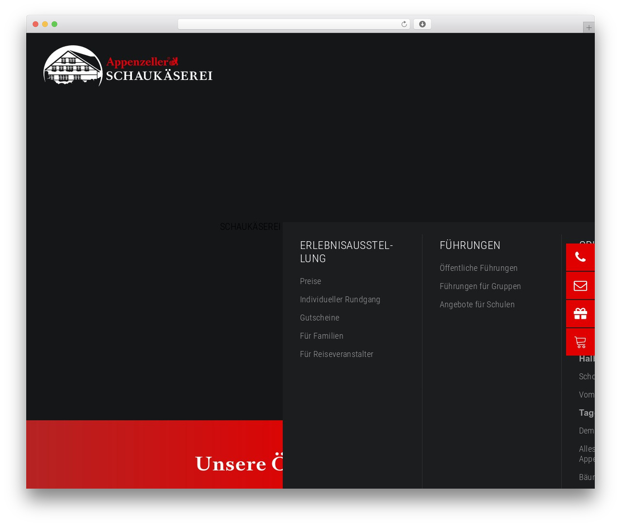 Uncode WordPress theme - schaukaeserei.ch