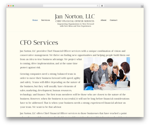WordPress theme Divi - jannorton.com