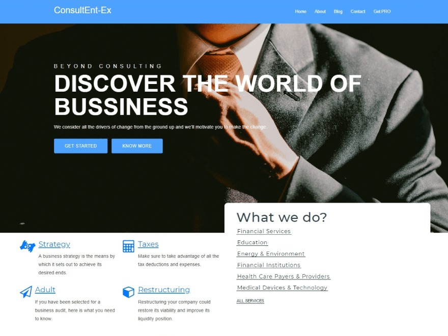 Consultent-Ex WordPress template for business