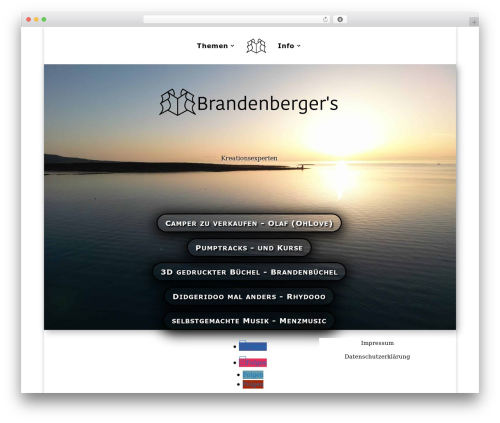 Divi theme WordPress - brandenb.ch