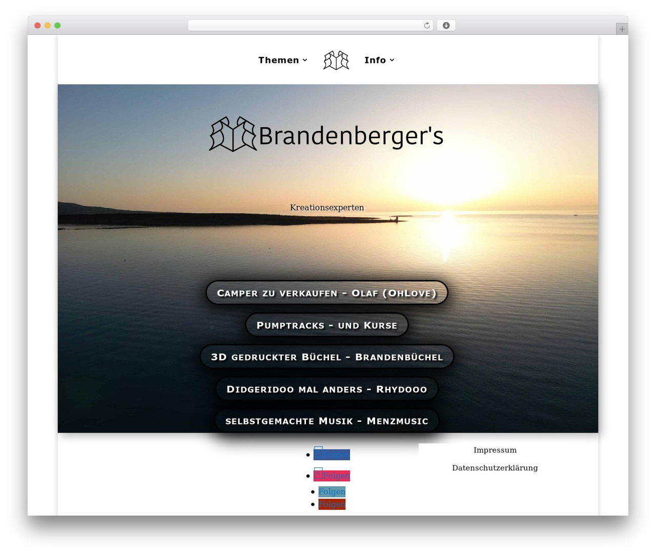 Divi theme WordPress - brandenb.ch