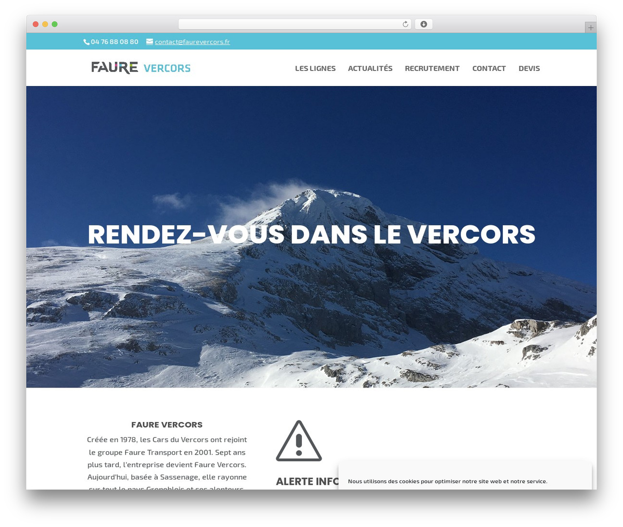 FAURETemplate WordPress theme - faurevercors.fr
