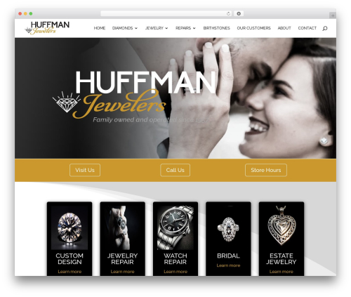 Divi WordPress theme - huffmanjewelers.com