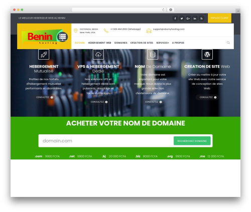 EasyWeb WordPress theme - www.beninhosting.com