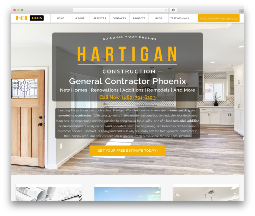 Lightwire WordPress theme - hartiganconstruction.com