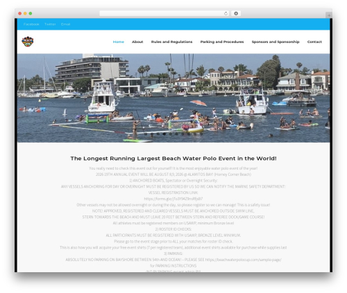 Shuttle Pro theme WordPress - beachwaterpolocup.com