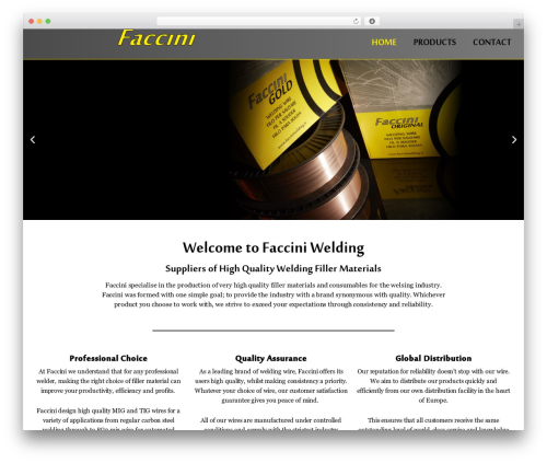 WordPress theme Astra - facciniwelding.com