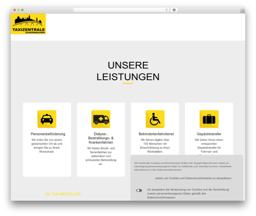 WordPress theme Total - taxi-gun.de