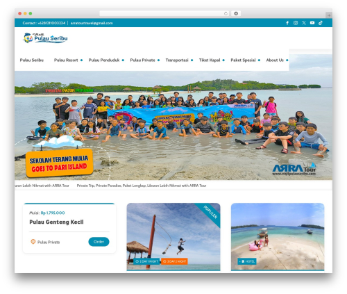 WordPress theme Weesata - visitpulauseribu.com
