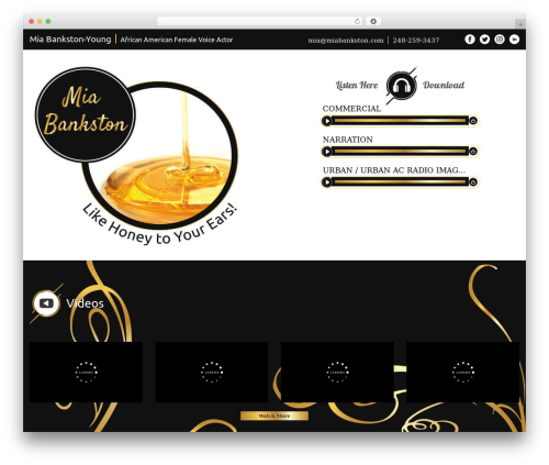 Webby audio stats WordPress plugin - miabankston.com
