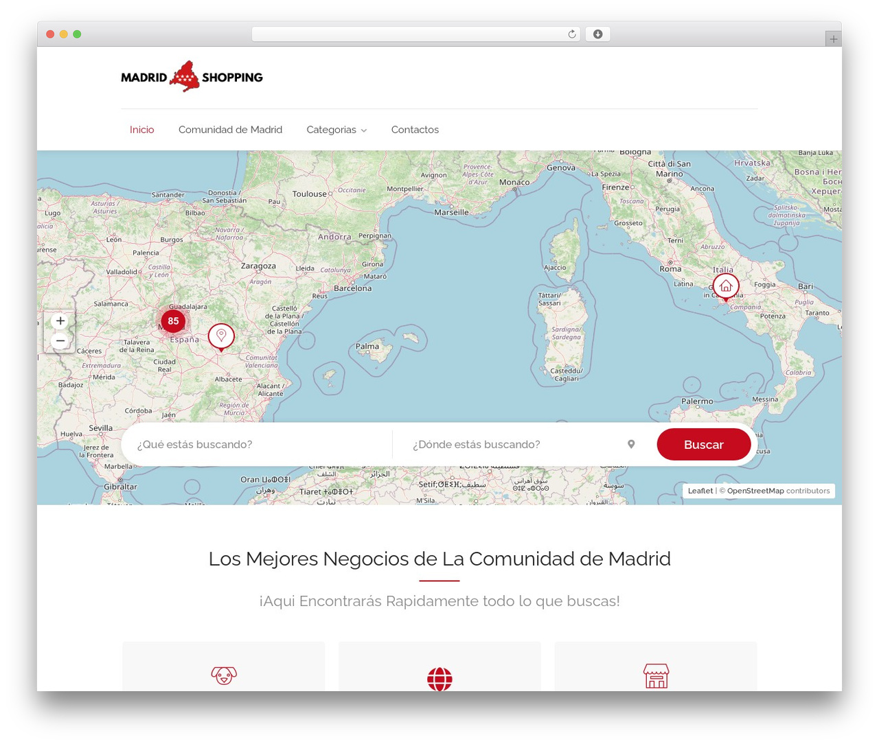 Listeo WordPress theme - madrid-shopping.es