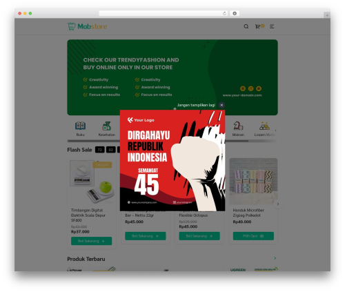 Mobstore WordPress theme - mobstore.garudatheme.com