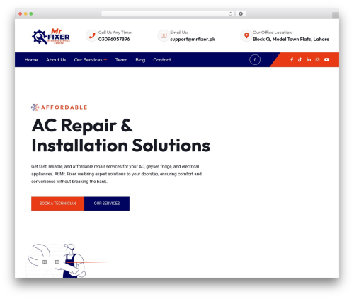 Plumer theme WordPress - mrfixer.pk