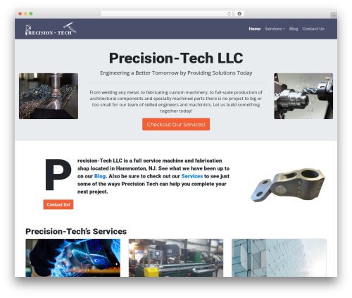 Precision Wordpress Website Template By The Wordpress Team Page 2