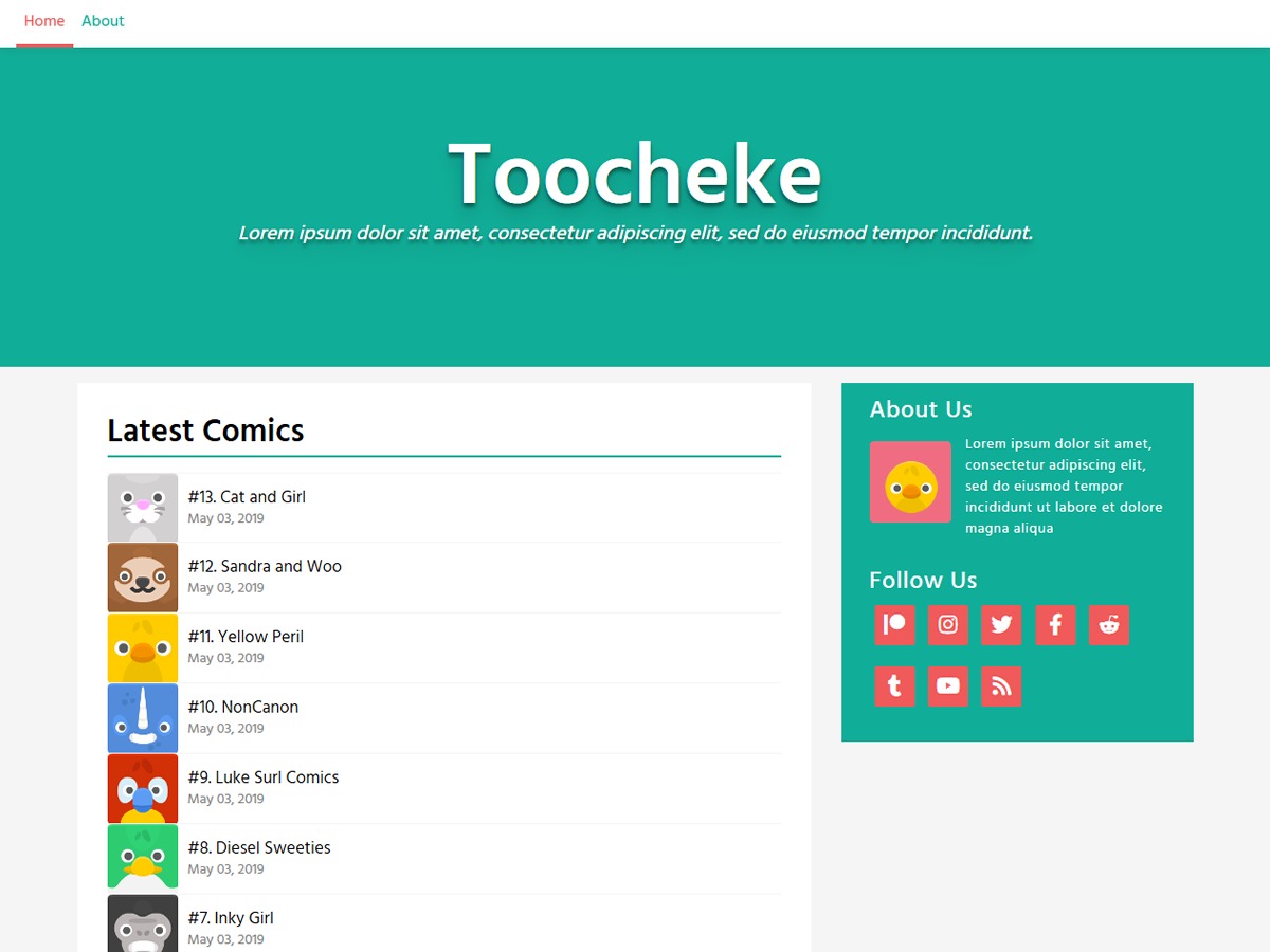 Toocheke best WordPress theme