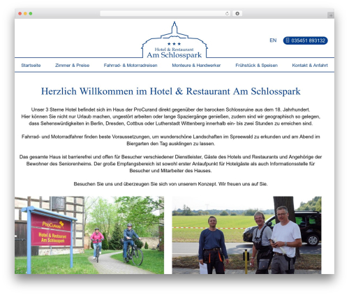 Evolution Framework WordPress theme - hotel-dahme.de