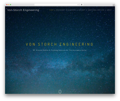 BeOnePage theme WordPress - vonstorchengineering.com