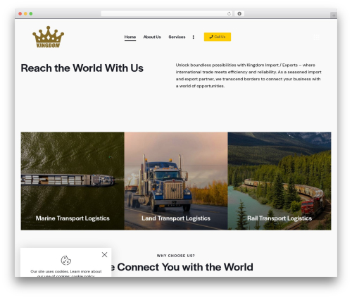 Global Logistics theme WordPress - kingdomexportsolution.com